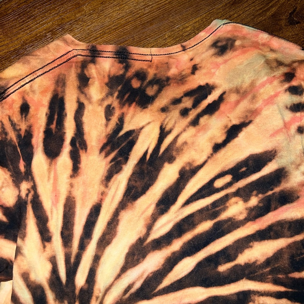 Bigfoot Tie Dye Graphic Short Sleeve Tee Orange Black What The Sigma Kids Size M - Picture 5 of 8